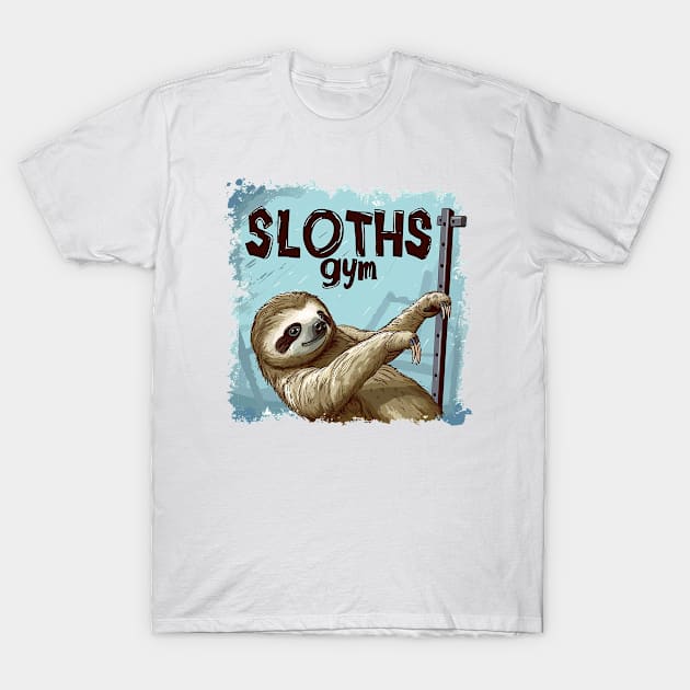 sloths gym T-Shirt by boxermaniac